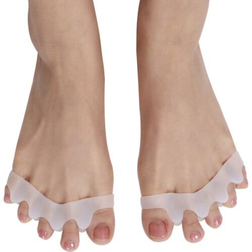 Toe Separator Correction Hallux Valgus Corrector 2pcs Silicone Orthopedic Hammer Separator Straightener Spreader Foot Care Tool
