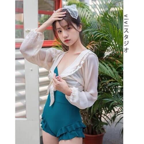 2021 New Korean One Piece Swimsuit Push Up Swimwear Women Wrap Monokini Sexy Bodysuit String Swim Suit Bathing Suit