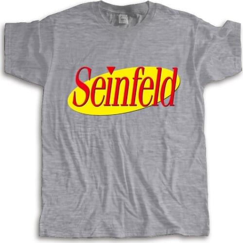 New arrived men t-shirt summer Seinfeld Logo Mens O-Neck short T-Shirt Personality Adult many color tops fashion unisex tees