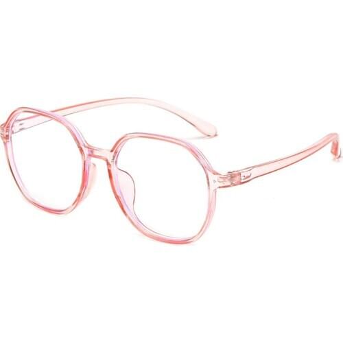 New Polygon Large Frame Blue Light Blocking Glasses Women Men Finished Myopia Eyeglasses Students Computer Gaming Eyewear 0~-6.0