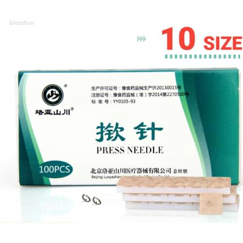 Ears Stickers Disposable Acupuncture Needles Acupuncture Press Needles For Ears Skin Massage Relaxation 100Pcs/box
