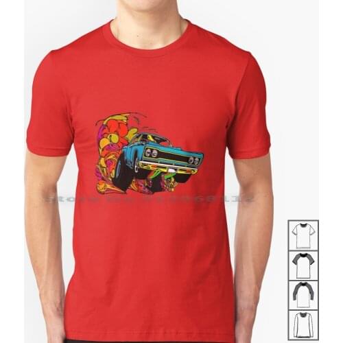 Plymouth Road Runner T Shirt 100% Cotton Mopar Road Runner Super Bird Super Bee Hemi Plymouth Chrysler Nhra Chevy Corvette 60s