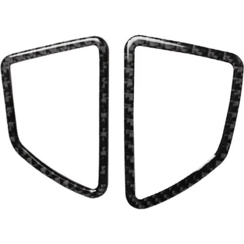 Fit For BMW X5X6/E70/E71 real carbon fiber instrument air outlet decorative frame cover modified auto parts stickers