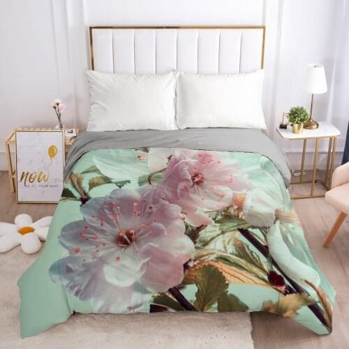 Duvet Cover Comforter/quilt/blanket Case with Zipper 3D HD Polyester/Cotton Printed 140x200/240x220 Bedding Blue rose