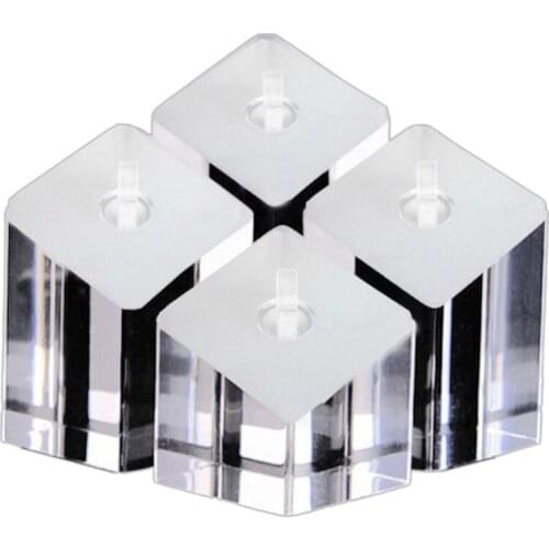 4Pcs Clear Acrylic Jewelry Holder Photography Props Display Stand