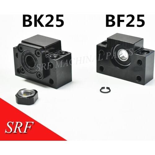 Ballscrew End Supports 1pc BK25+1pc BF25 3205 3210 Ball Screw CNC Parts