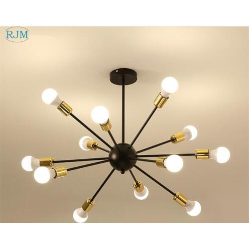 Modern Creative Retro Art Loft Ceiling Lamps Industrial Iron Ceiling Lights for Living Room Bedroom Restaurant Lighting Decor