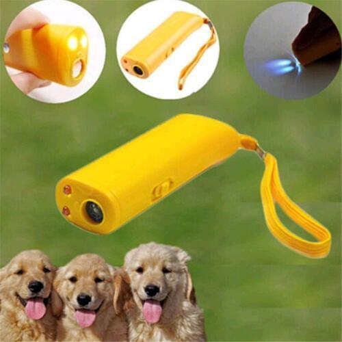 Ultrasonic Dog Training Repeller Control Trainer Device 3 in 1 Anti-barking Stop Bark Deterrents Dogs Pet Training Device New