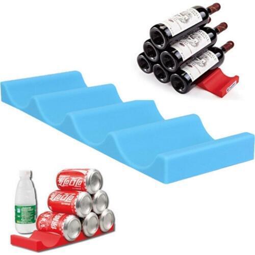 High End Novelty Refrigerator Can Beer Wine Bottle Rack Organizer Holder Mat Stack Tidy Tool