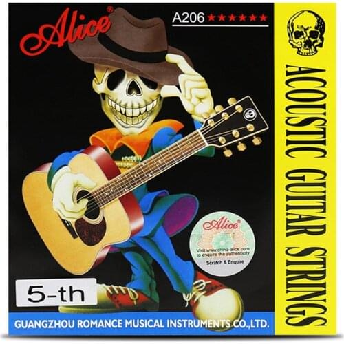 High Quality Acoustic Guitar Strings Single String E-1st B-2nd G-3rd D-4th A-5th E-6th Rose Gold Phosphor Bronze Instruments