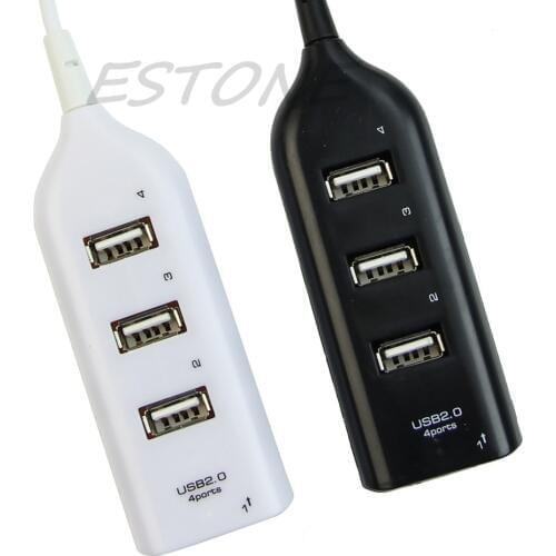 High Speed 4 Port USB 2.0 Multi HUB Splitter Expansion Desktop PC Laptop Adapter