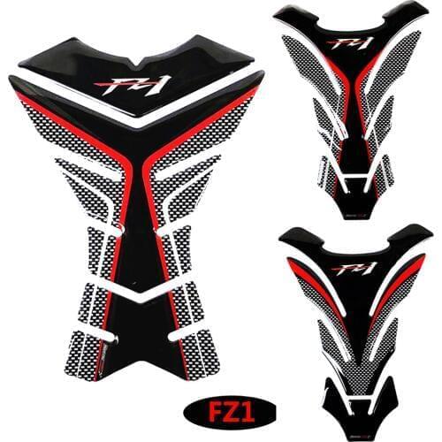 3D Carbon-look Motorcycle Tank Pad Protector Decal Stickers Case for Yamaha FZ1 FZ 1 FZ1N Tank