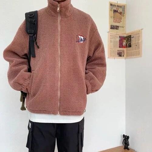 Winter Men Hoodies Velvet Thick Coat Oversize Korean Lovers Student Lambswool Fleece Parkas Super Warm Fashion Streetwear Jacket