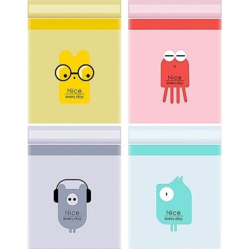 15pcs/Set Car Interior Cleaning Bag Cute Cartoon Self-Adhesive Hanging Trash Bag Disposable Leakproof Garbage Sack For Home