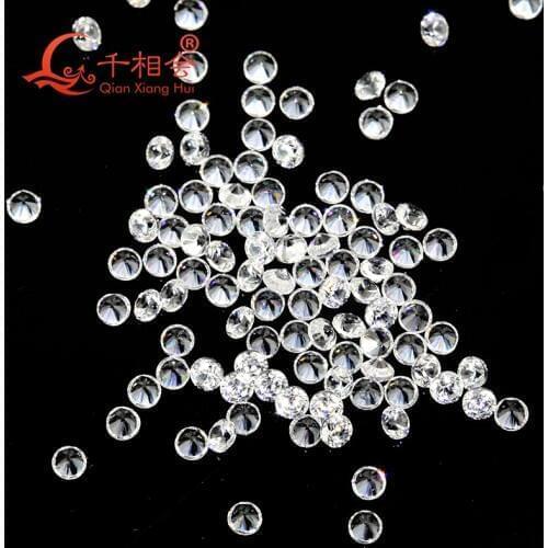 2-4 MM white color Round shape Natural zircon gem stone
