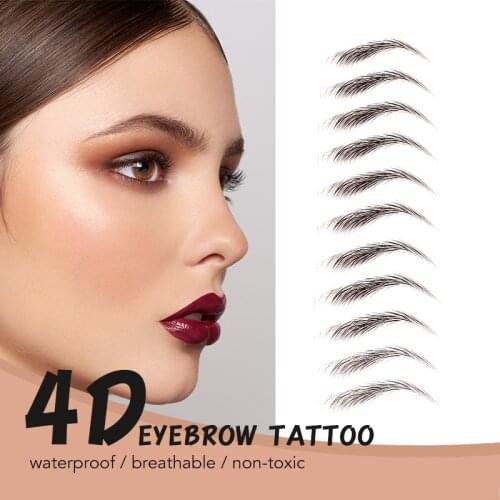 BANXEER 3D Eyebrow Tattoo Waterproof Fine Sketch Eyebrow Tint Makeup Waterproof Long Lasting Eyebrows Cosmetics