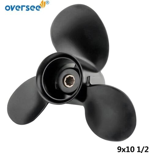 48-828158A12 Propeller For Mercury New Black Max 9x10.5 Prop 6-15hp 48-828158A12 Outboard Motor