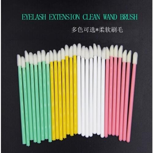 New 50 pieces/lot disposable lip brush eyelash extension clean wand brush