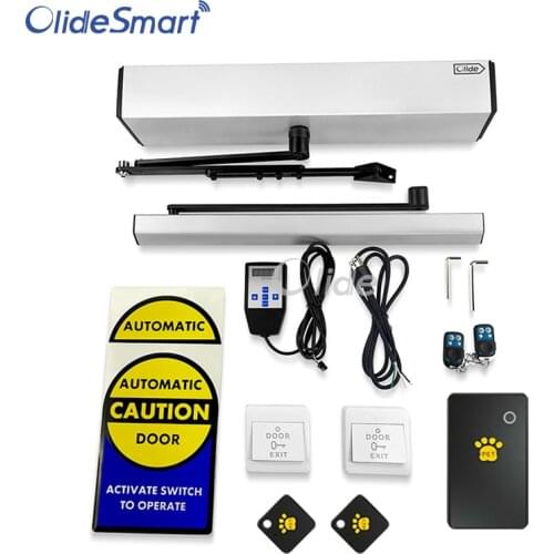 Olide Automatic Swing Pet Door Opener Work with Smart Pet Collar Sensor, Phone Control Door Operator