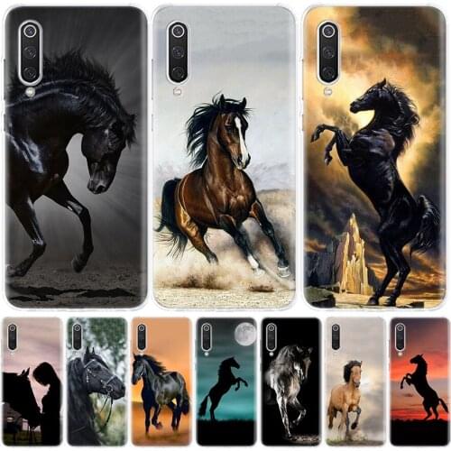 Hot Galloping Horse Phone Case For Xiaomi Mi Note 10 11 9 8 10T 9T CC9 A1 A2 A3 Poco F1 X3 F2 Pro Lite 5X 6X Cover Coque