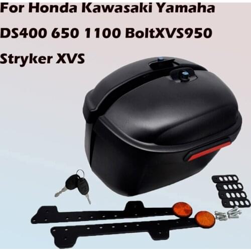For Honda Kawasaki Yamaha DS400 650 1100 BoltXVS950 Stryker XVS EtcMotorcycle Luggage Trunk Side Box Edge Case Saddle Bag Case