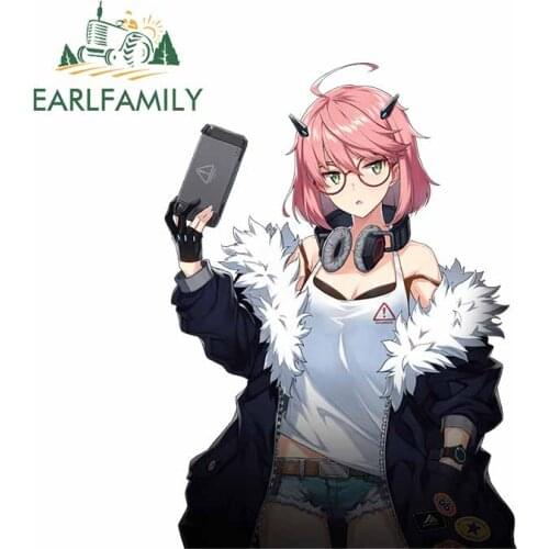 EARLFAMILY 13cm x 9.6cm Car Stickers for COUNTER SIDE Character Waterproof Decals Motorcycle Laptop Bumper Cartoon Car Wrap