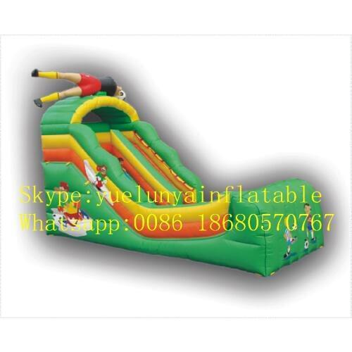 Factory direct Inflatable slide,Inflatable castle, Soccer player slides KY-06