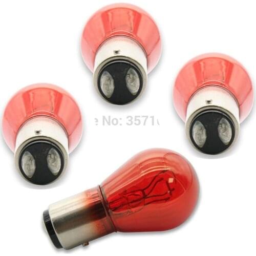 2pcs/ headlight halogen for 12495 PR21/5W 12V RED bulb blake light 12495 PR21/5W 12V 21/5W BAW15D 2000K red light