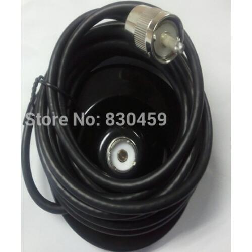 5M feeder cable 9CM magnet PL259 port Walkie Talkie Magnetic Antenna Base for tyt th-9800 baojie bj-218 kt8900