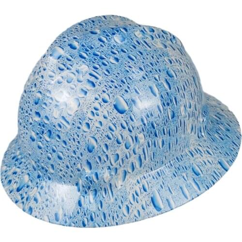 DARLINGWELL Full Brim Hard Hat Creative Printing Construction Helmet Work Cap Shading Hardhats