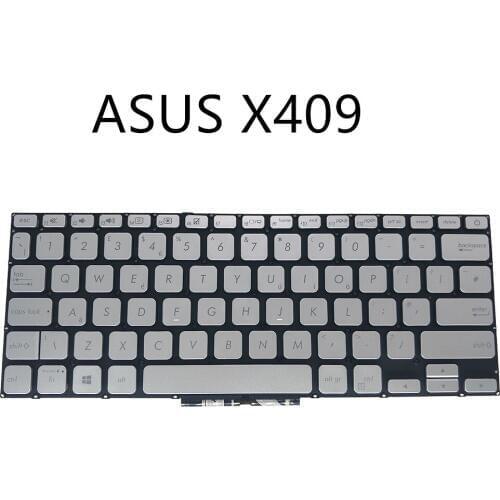 UK keyboard for ASUS Vivobook 14 15 X409 x409ua x409fa English GB silver no frame MP-13J66E0-5281 19F479420001Q 0KNB0-3108SP00
