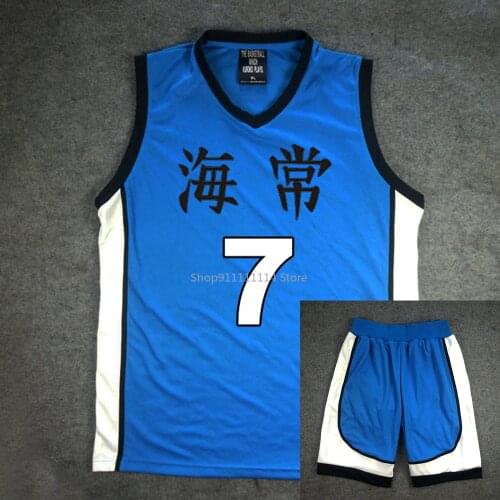 Anime --Kuroko no Basuke Basket Cosplay Kaijo School Uniforms Kise Ryota Basketball Jersey Sportswear T-shirt Shorts Set Costume
