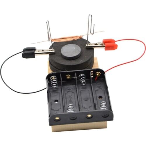 Mini Electric Motor DIY Kit Physics Educational Model Toy for Kids Children