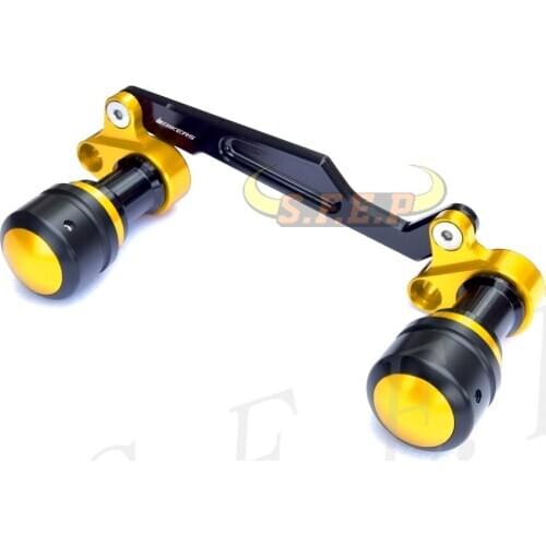 Motorcycle CNC Aluminum Adjustable Exhaust Pipe Sliders Falling Protection For Yamaha XMAX300 NMAX155 NVX155 Aerox155