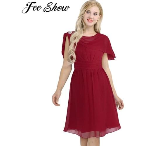 New Women Ladies Sleeveless Dresses Ruffled High-waist Chiffon Women Dress Elegant Formal Wedding Party Dress Vestidos Prom Gown