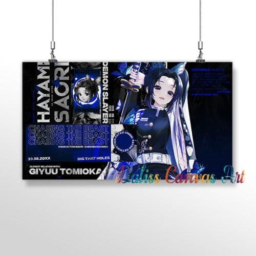 Anime Demon Slayer Poster Pictures Home Decoration Paintings Canvas HD Prints Wall Art Modular Living Room Framed