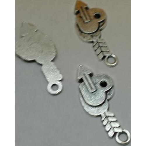 Zinc alloy pendant jewelry accessories diy handmade material charms Heart pendant