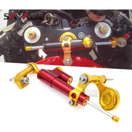 Steering Damper Adjustable Stabilizer For YAMAHA YZF R1 2002-2017/ YZF R6 2006-2018 Motorcycle Linear Reverse Safety Kit YZFR6