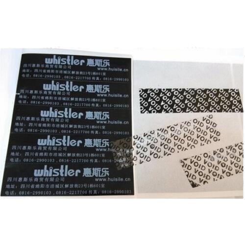 Customized Permanent self adhesive electonic silver PET danger warning labels