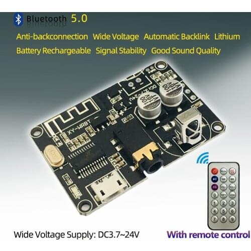 Compatible 4.0 4.1 4.2 5.0 Bluetooth Audio Receiver Board MP3 Lossless Decoder Board Wireless Stereo Music Module XY-WRBT