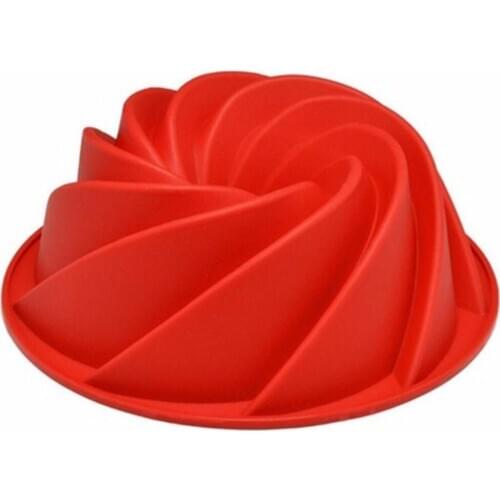 Spiral Savarin Cake Mould Hollow Chiffon Cake Mold Silicone Pumpkin Cupcake Molds Home Backing Tools [3]
