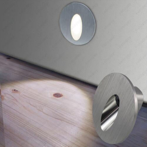 Dimmable 3W LED Corner Lamp Wall Light Fixture Step Stairway Bedroom Vestibule Pure White