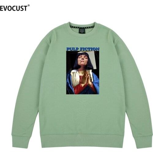 Virgin Mary Hip Hop Pulp Fiction Quentin Tarantino Movie Sweatshirts Hoodies men women unisex Combed Cotton