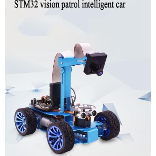 STM32 vision patrolling intelligent car independent steering gear steering robot OV7670 camera track finding