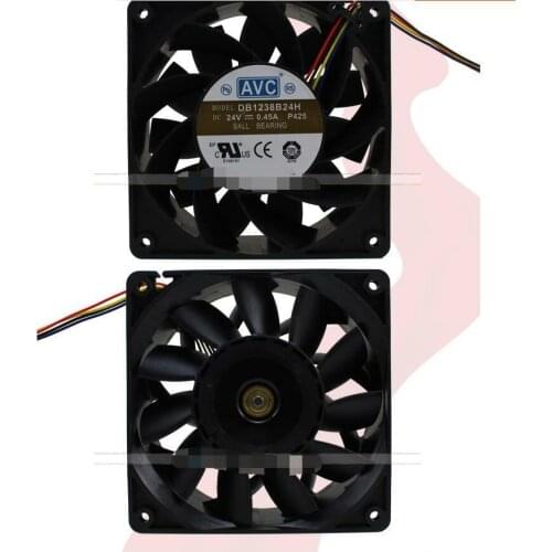 1pc AVC DB1238B24H fan 12038 24V 0.45A 4pin free shipping