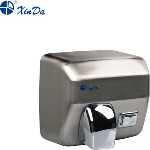 The Xinda GSQ 250C Hand Dryer Classic Style Brushed Stainless Steel Automatic Infrared Induction Sensor Wall Mounted