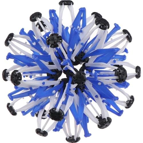 1pc Multiple Color Sphere Kindergarten Ring Stretch Expanding Ball Toys Baby Throwing Ball Stretching Shrinking Ball