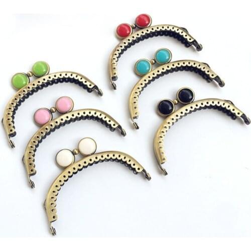 10pcs 8.5cm Candy Decoration Head Metal Frame for Coin Purse Handbag Bag DIY