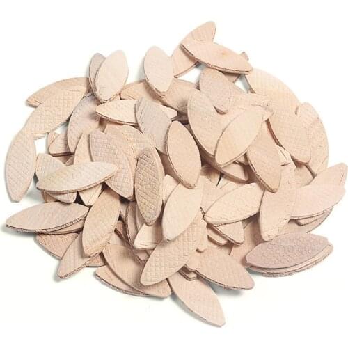 100pcs/bag No. 0/10/20 Assorted Wood Biscuits for Tenon Machine Woodworking board Jointer Connector Hinges Home DIY Accessory