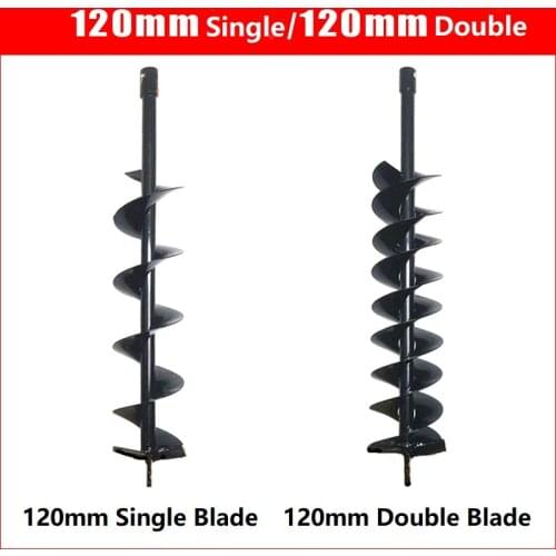 120mm Earth Auger Drill Bit For Petrol Planting Post Hole 800mm Length Digger Power Tool Part